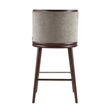 Evalyn Modern Wood Upholstered Barstool in Dove