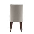 Connie Modern Wood Vegan Leather and Velvet Dining Chair in Gray - Set of 2