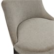 Lucia Modern Wood Upholstered Chenille Barstool in Taupe - Set of 2