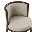 Evalyn Modern Wood Upholstered Counter Stool in Stone - Set of 2