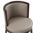 Evalyn Modern Wood Upholstered Barstool in Taupe - Set of 3