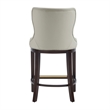 Blair Modern Wood Upholstered Counter Stool in Stone - Set of 3