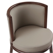 Evalyn Modern Wood Upholstered Counter Stool in Taupe - Set of 3