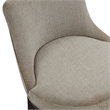 Lucia Modern Wood Chenille Counter Stool in Taupe - Set of 3