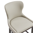 Blair Modern Wood Upholstered Barstool in Stone