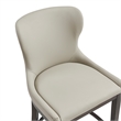 Blair Modern Wood Upholstered Counter Stool in Stone
