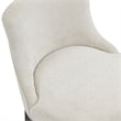 Lucia Modern Wood Upholstered Chenille Barstool in Natural - Set of 2