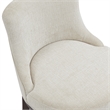 Lucia Modern Wood Chenille Counter Stool in Natural - Set of 2