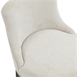 Lucia Modern Wood Upholstered Chenille Barstool in Natural