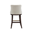 Lucia Modern Wood Upholstered Chenille Barstool in Natural