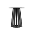 Layla Scandinavian Modern 2-Piece Coffee Table & End Table Set in Black