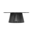 Layla Scandinavian Modern 2-Piece Coffee Table & End Table Set in Black
