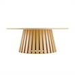 Layla Scandinavian Modern 2-Piece Coffee Table & End Table Set in Light Oak