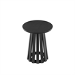Layla Scandinavian Modern End Table in Black - Set of 2