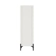 Abbey Modern 2-Piece Accent Storage Cabinets in Maple and Off White