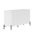 Abbey Modern 2-Piece Buffet and Bookcase in White