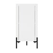 Abbey Modern 2-Piece Buffet and Bookcase in White