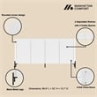Abbey Modern 2-Piece Buffet and Bookcase in White