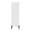 Abbey Modern 2-Piece Buffet and Bookcase in White