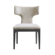 Eloria Mid-Century Modern Chenille Wood Side Chair in Taupe - Set of 2