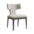 Eloria Mid-Century Modern Chenille Wood Side Chair in Taupe - Set of 2