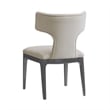 Eloria Mid-Century Modern Chenille Wood Side Chair in Taupe - Set of 2