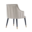 Eda Modern  Wood Armchair in Light Gray