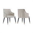 Eda Modern  Wood Armchair in Light Gray