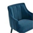 Eda Modern  Wood Armchair in Midnight Blue