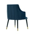 Eda Modern  Wood Armchair in Midnight Blue
