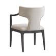 Eloria Mid-Century Modern Chenille Wood Armchair in Taupe