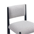 Lennor Mid-Century Modern Boucle Metal Side Chair in Champagne - Set of 2
