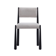Lennor Mid-Century Modern Boucle Metal Side Chair in Champagne - Set of 2