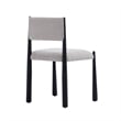 Lennor Mid-Century Modern Boucle Metal Side Chair in Champagne - Set of 2