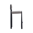 Lennor Mid-Century Modern Boucle Metal Counter Stool in Mushroom
