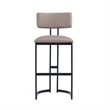 Juno Contemporary Modern Metal Barstool in Taupe