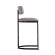 Juno Contemporary Modern Metal Barstool in Taupe