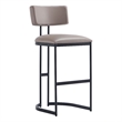 Juno Contemporary Modern Metal Barstool in Taupe