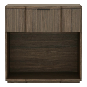 Clive Mid-Century Modern 22&quot Nightstand in Walnut (1-Drawer)