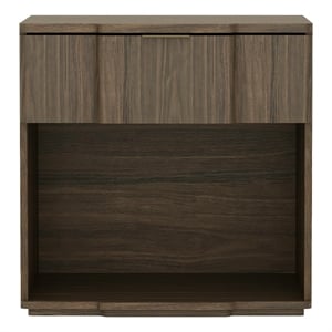 Clive Mid-Century Modern 22&quot Nightstand in Walnut (1-Drawer)