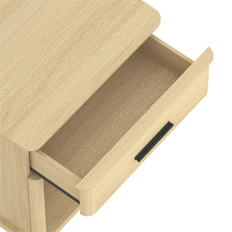 Clifford Traditional Nightstand in Natural Oak (1-Drawer)