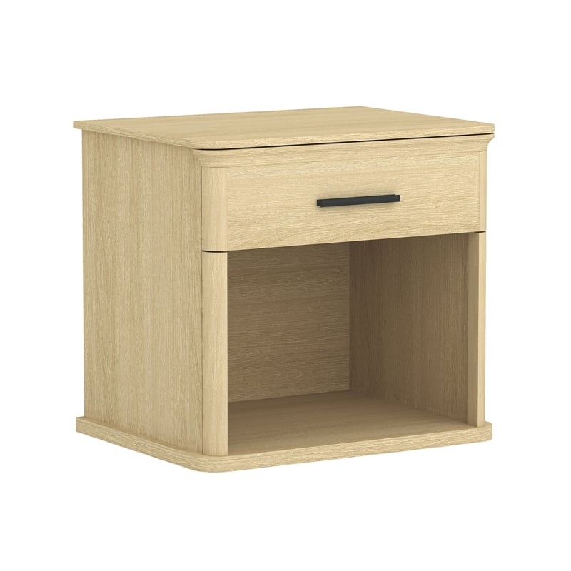 Clifford Traditional Nightstand in Natural Oak (1-Drawer)