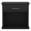 Clifford Traditional Nightstand in Black (1-Drawer)