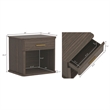 Clifford Traditional Nightstand in Walnut (1-Drawer)