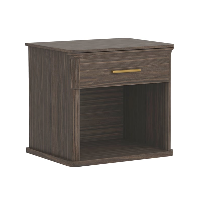 Clifford Traditional Nightstand in Walnut (1-Drawer)