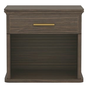 Clifford Traditional Nightstand in Walnut (1-Drawer)