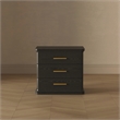 Clifford Traditional Nightstand in Black (3-Drawer)