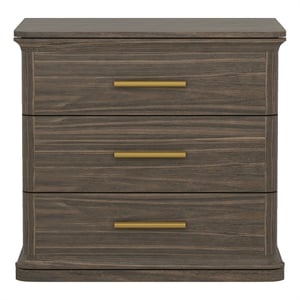 Clifford Traditional Nightstand in Walnut (3-Drawer)