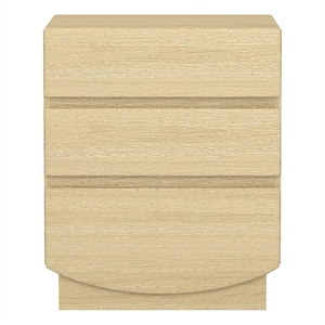 Ardea Contemporary 20&quot Nightstand in Natural Oak (3-Drawer)