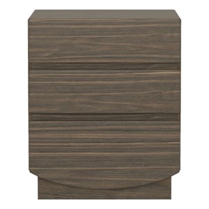 Ardea Contemporary 20&quot Nightstand in Walnut (3-Drawer)